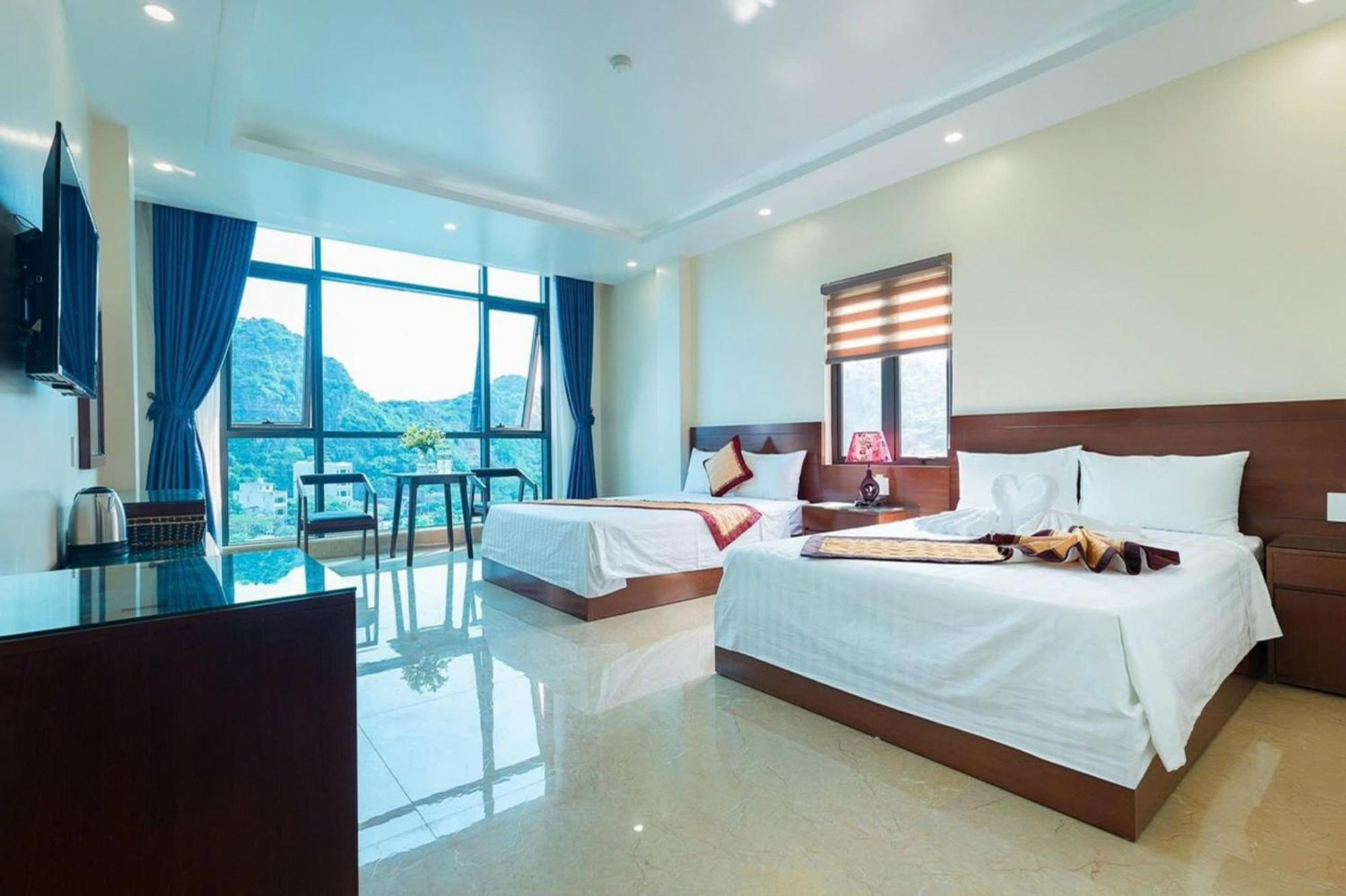 Aroma Cat Ba Sea View Hotel Chan Chau Værelse billede